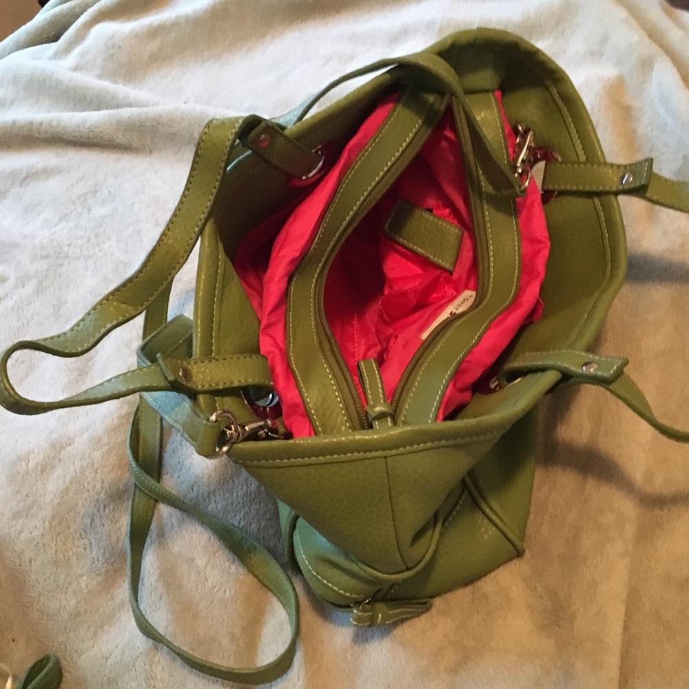 Vintage Green Leather Purse - Picture 5 of 7